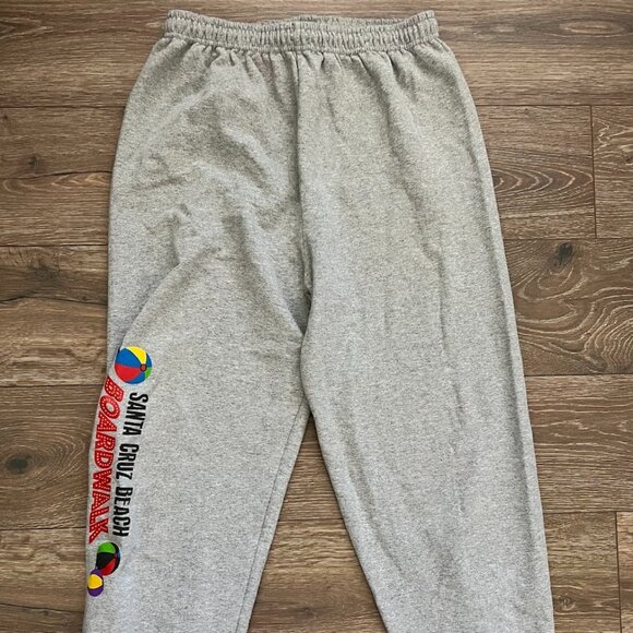 SANTA CRUZ BEACH Boardwalk Gray Sweatpants Sweats Size 2XL - Picture 1 of 11